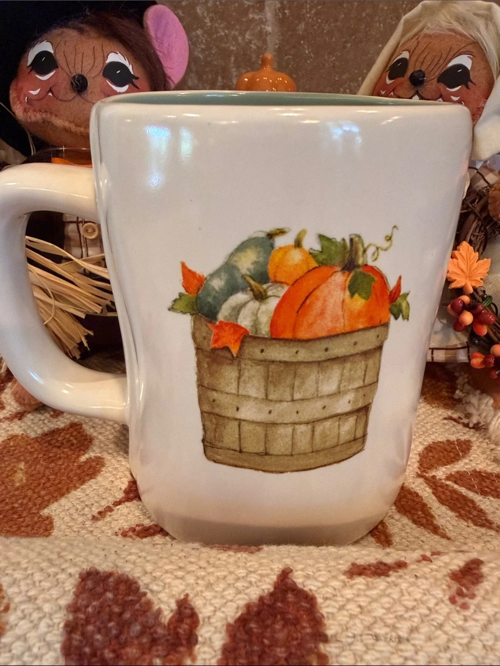 🍂 Rae Dunn Happy Fall Double Sided Coffee Mug